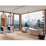 Besco Amber Wanna Wolnostojąca z przelewem i syfonem 170x80 cm biały/chrom WAS-170-AB