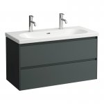Laufen Lua Umywalka ścienna z dwoma otworami na baterię 100x46 cm biała H 810089 000 107 1