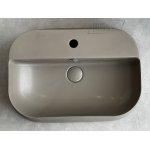   Simas Sharp Umywalka stawiana na blat 60x42 cm z korkiem klik klak Moka matt SH09.68+PLCE.68 W MAGAZYNIE!!