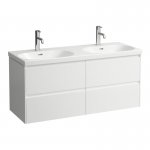 Laufen Lua Umywalka ścienna podwójna 120x46 cm biała H 814081 000 104 1