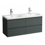 Laufen Lua Umywalka ścienna podwójna 120x46 cm biała H 814081 000 104 1