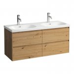 Laufen Lua Umywalka ścienna podwójna 120x46 cm biała H 814081 000 104 1