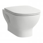 Laufen Lua Zestaw Miska WC ścienna BASIC 36x52 cm RIMLESS z deską wolnoopadającą biała H 866081 000 000 1