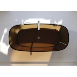  Relax Design Mua Wanna wolnostojąca przezroczysta z korkiem 170x80 cola MUA170COLA