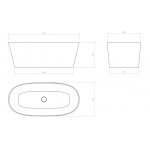  Relax Design Smooth Wanna wolnostojąca 170x80 green leaf matt SMOOTH170LX12MATT
