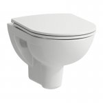 Laufen Pro B Miska ścienna COMPACTO 36x49 cm RIMLESS i deska wolnoopadająca biały H 821952 000 000 1 + H 893958 000 000 1
