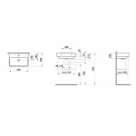 Laufen Pro S Umywalka ścienna 55x38 cm biała H 818958 000 104 1