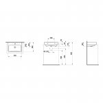 Laufen Pro S Umywalka ścienna 55x38 cm biała H 817958 000 104 1