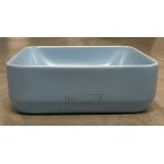   Galatea Design Empat Umywalka stawiana na blat 38,5x38,5 cm z korkiem klik-klak Sky Blue matt/Jasny niebieski mat GD78110TML W MAGAZYNIE!!