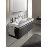 Laufen Pro S Umywalka ścienna dwukomorowa 130x46,5 cm biała H 814968 000 104 1