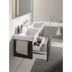 Laufen Pro S Umywalka ścienna dwukomorowa 130x46,5 cm biała H 814968 000 104 1