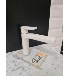     Gessi Emporio Armani Bateria umywalkowa jednootworowa biała z korkiem chrom 38601.279 WYPRZEDAŻ EKSPOZYCJI!!