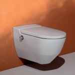 Laufen Navia Miska myjąca ścienna 36x58 cm Rimless w komplecie z wolno opadającą deską WC wykonaną z Duroplastu biała H 820601 400 000 1