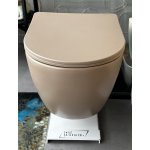 Galatea Design Bulat Miska wisząca SwirlFlush z deską wolnoopadającą 49x37 cappuccino matt/beżowy mat GDSF805MC W MAGAZYNIE !!!