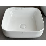   Galatea Design Empat Umywalka stawiana na blat 38,5x38,5 cm z korkiem klik-klak White/Biały połysk GD78110TGW W MAGAZYNIE!!