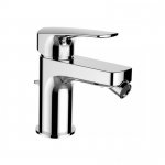 Laufen Laurin Bateria bidetowa jednouchwytowa z korkiem automatycznym Chrom HF 50071 010 000 0