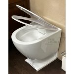 Galatea Design Bulat Miska WC z deską wolnoopadającą wisząca 49x37x37 cm White/Biały połysk GDB2342GW