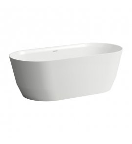 Laufen Pro Wanna wolnostojąca wykonana z materiału kompozytowego Marbond 165x75 cm biała H 239952 000 000 1