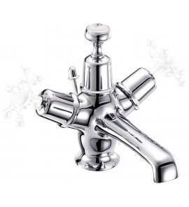 Burlington Bateria umywalkowa z korkiem, bez pokręteł chrom T12-QT W MAGAZYNIE !!!