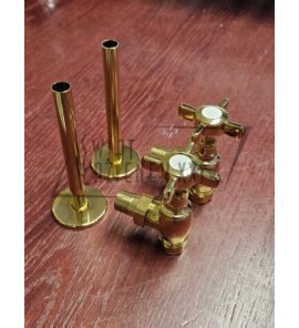   Galatea Design Zawory grzejnikowe kpl.(2szt.) gold GDAHC75GOLD W MAGAZYNIE!!