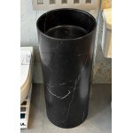       Galatea Design Tiub Umywalka wolnostojąca ø35xh85 cm z korkiem klik klak Marquina Marble GDGR011MNM