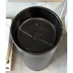       Galatea Design Tiub Umywalka wolnostojąca ø35xh85 cm z korkiem klik klak Marquina Marble GDGR011MNM