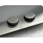   Gessi Przycisk do Geberit Sigma 8&12 black metal brushed PVD 54635.707