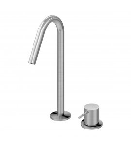   Bruma X-Alpha Bateria umywalkowa 2-otworowa bez korka Satin stainless steel 1862202IS W MAGAZYNIE!!