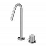   Bruma X-Alpha Bateria umywalkowa 2-otworowa bez korka Satin stainless steel 1862202IS W MAGAZYNIE!!