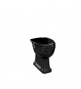 Burlington Jet Miska stojąca do kompaktu 43,5x35,5 cm Czarna P5JET
