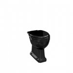 Burlington Jet Miska stojąca do kompaktu 43,5x35,5 cm Czarna P5JET
