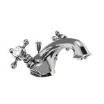    Burlington Stafford Bateria umywalkowa z korkiem i pokrętełami Chrom STA11-QT
