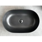 Flaminia App Umywalka stawiana na blat 62x40 cm z korkiem klik klak carbone AP62ACAR+PLCECAR