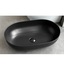 Flaminia App Umywalka stawiana na blat 62x40 cm z korkiem klik klak carbone AP62ACAR+PLCECAR