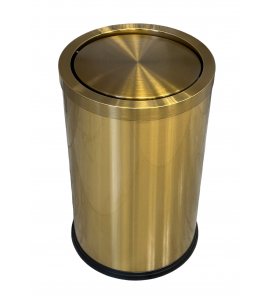 Galatea Design – kosz łazienkowy 9 l, złoto szczotkowane, GD9LBRG