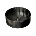   Galatea Design Circle Umywalka stalowa stawiana Ø40 z korkiem klik-klak brushed gunmetal PVD 54601GM PROMOCJA JESIENNA!! W MAGAZYNIE!!