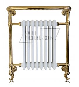   Galatea Design Clifton Grzejnik wodny ścienny 67,5x73 cm z zaworami gold GDAHC101GOLD GDAHC75GOLD W MAGAZYNIE!!