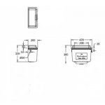 Burlington Spłuczka górnopłuk Brushed Nickel aluminium T70BNKL