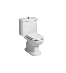 Bleu Provence Miska stojąca kompakt + spłuczka + deska + mechanizm spłukujący 47x65 white BP724+BP740+728BECR+O40.8