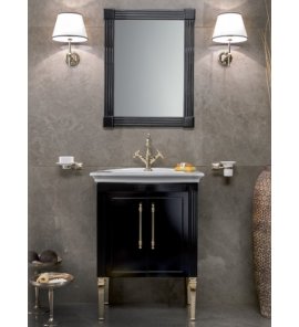 Bleu Provence Deco Zestaw meblowy z umywalką i lustrem shiny black DECO
