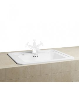   Burlington Countertop Vanity Umywalka 54x42,2 biała B131TH W MAGAZYNIE!!