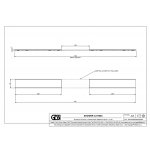 Gessi Odpływ liniowy - element zewnętrzny 800 mm Chrom 67055.031