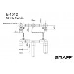 Graff Vignola Element podtynkowy baterii umywalkowej 3-otworowej E-1012