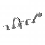 Graff Vignola Bateria wannowa 5-otworowa z zestawem prysznicowym Chrom E-11653-R3-LM60B