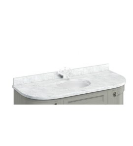 Burlington Minerva Blat z umywalką podblatową 142x62,5 Carrara BC13