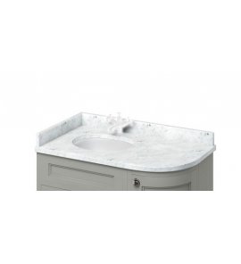 Burlington Minerva Blat z umywalką podblatową 106x62,5 Lewy Carrara BC98L