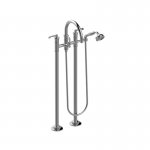 Graff Vignola Bateria wannowa wolnostojąca z zestawem prysznicowym Chrom E-11654-R3-LM60B
