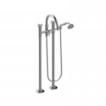 Graff Vignola Bateria wannowa wolnostojąca z zestawem prysznicowym Chrom E-11654-R3-C20B