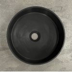 Galatea Design Marmar Umywalka betonowa stawiana na blat ∅36 cm black matt/czarny mat GDM1266MB