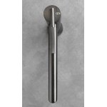      Gessi Ingranaggio Bateria umywalkowa wysoka z długą wylewką i korkiem Black Metal Brushed PVD 63505.707